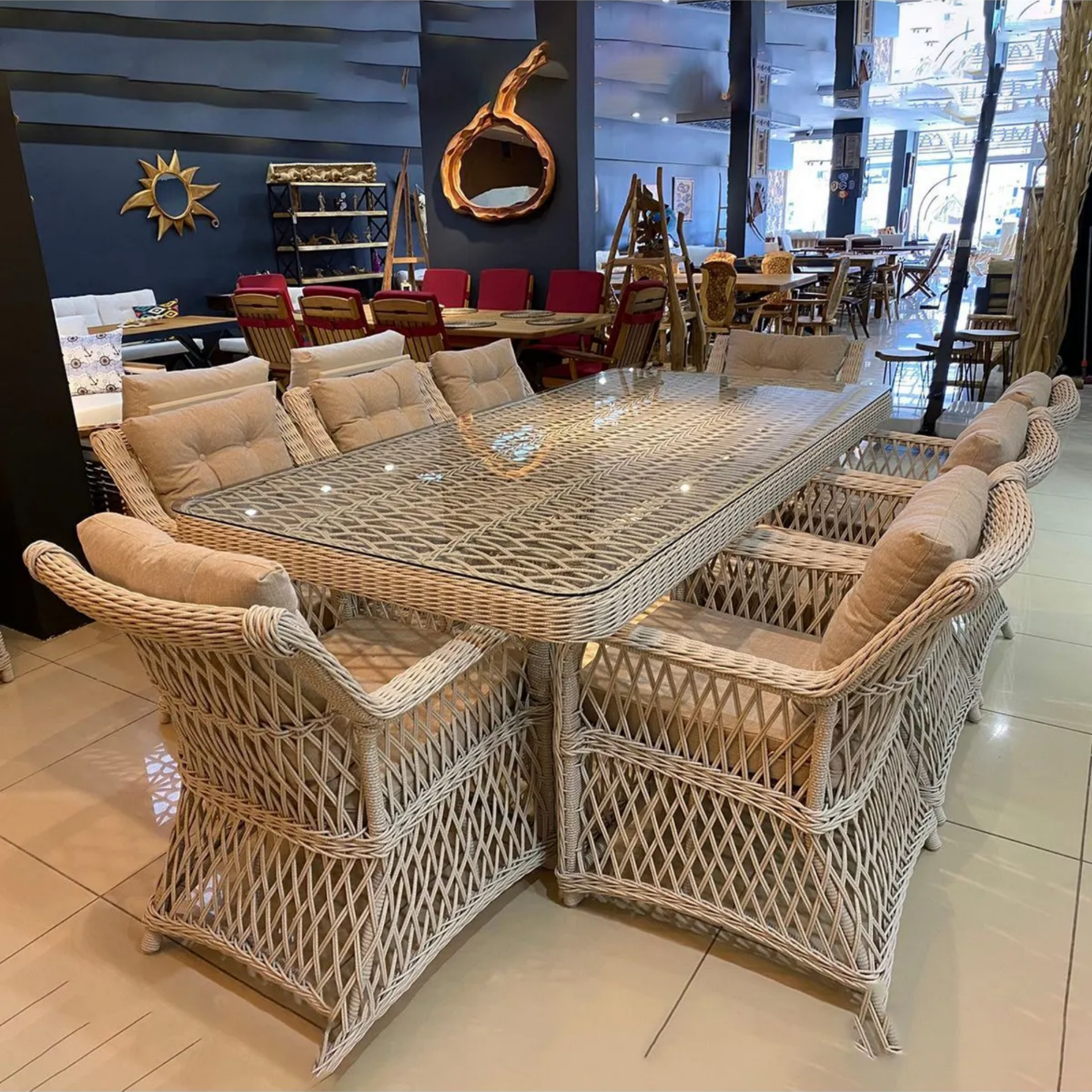 Ithal Rattan Olimpos Bahçe Ve Balkon Yemek Takımı