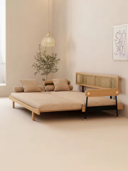 Daybed Doğal Ağaç Açılır Koltuk Yataklı