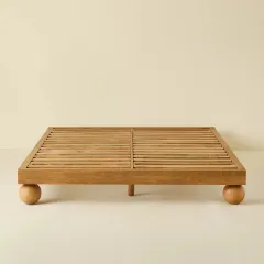 Knox Ahşap Küre Ayak Karyola 160x200