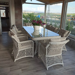 Ithal Rattan Olimpos Bahçe Ve Balkon Yemek Takımı